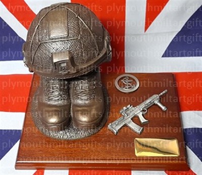 Royal Navy Junior Rating Boots and Virtus Helmet